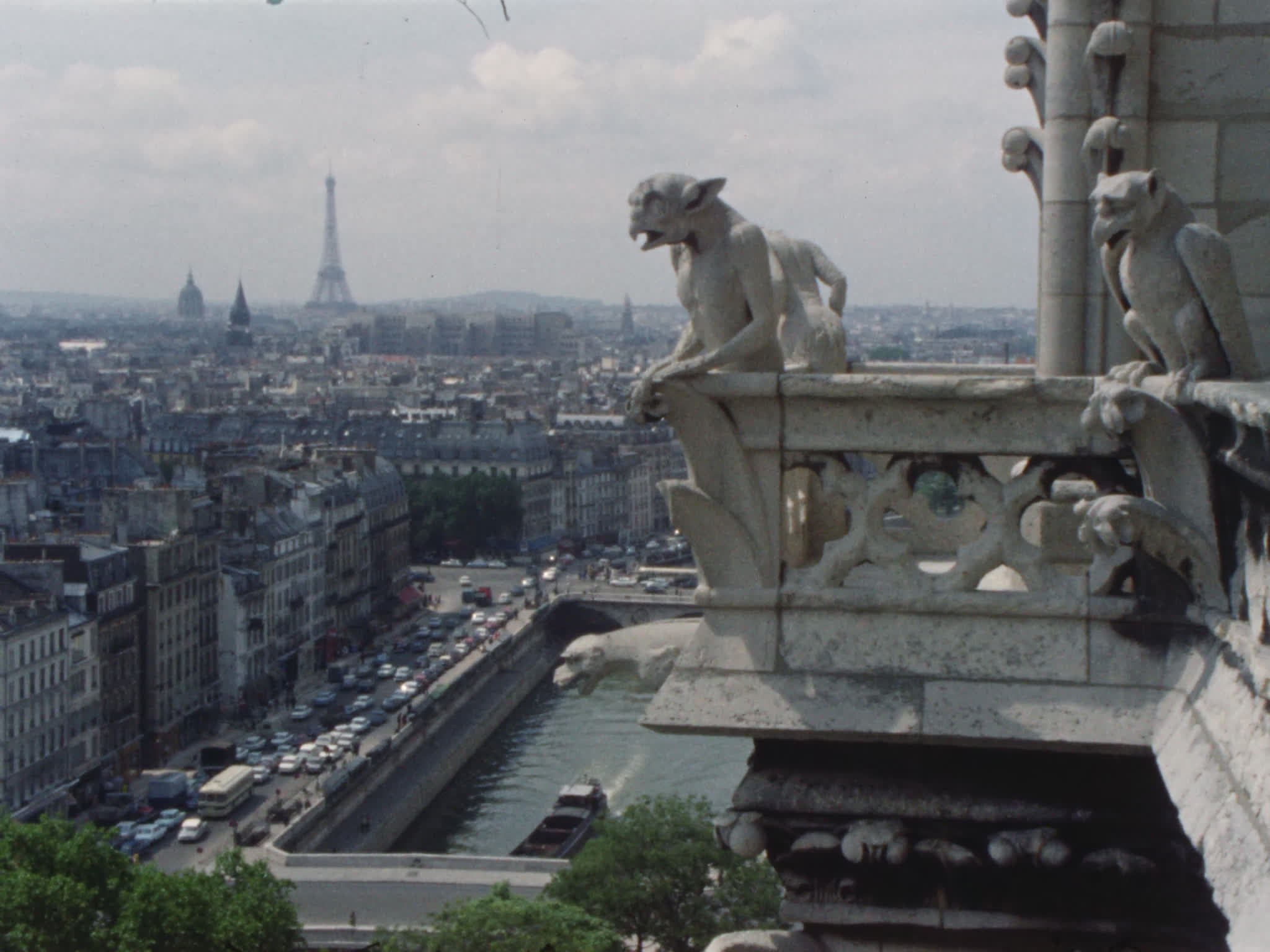 Gargoyles Overlooking Paris