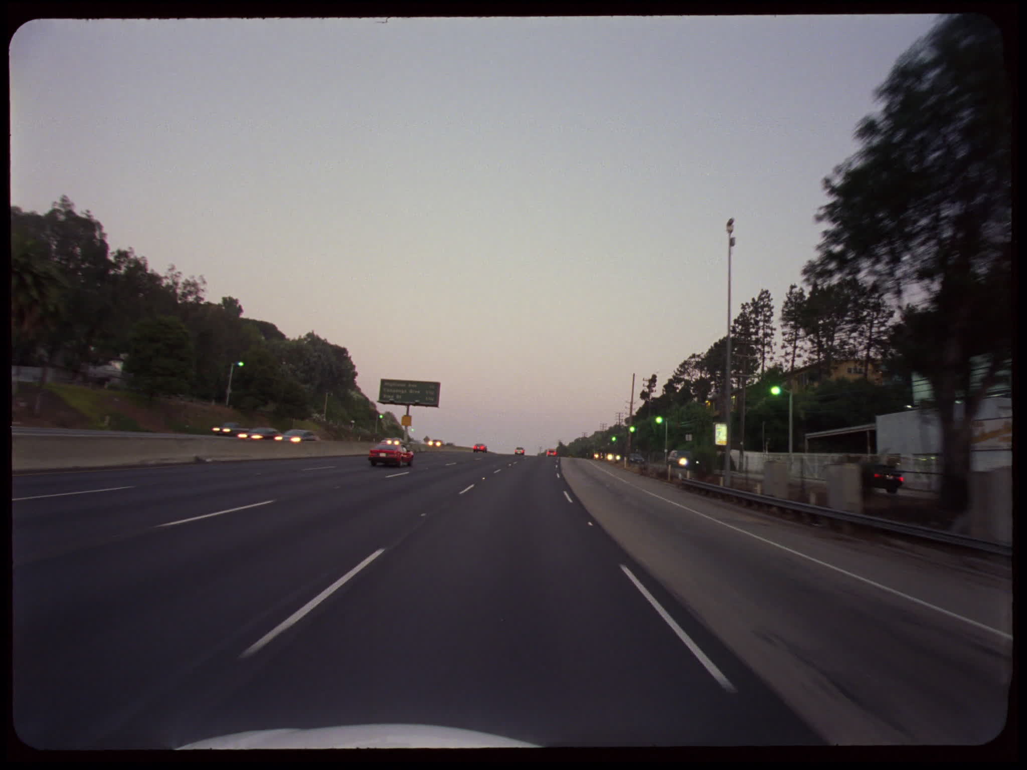 POV on Hollywood Freeway